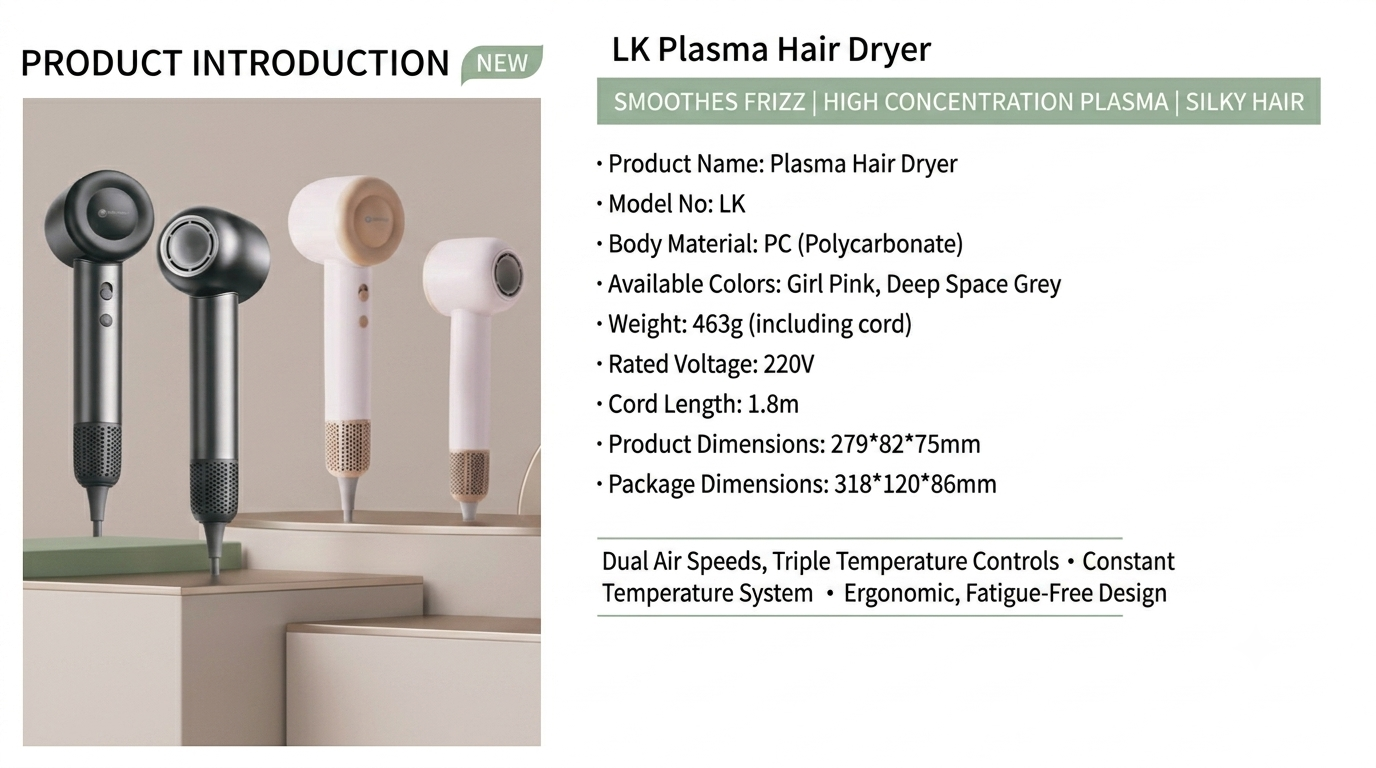 LK Plasma Hair Dryer product image