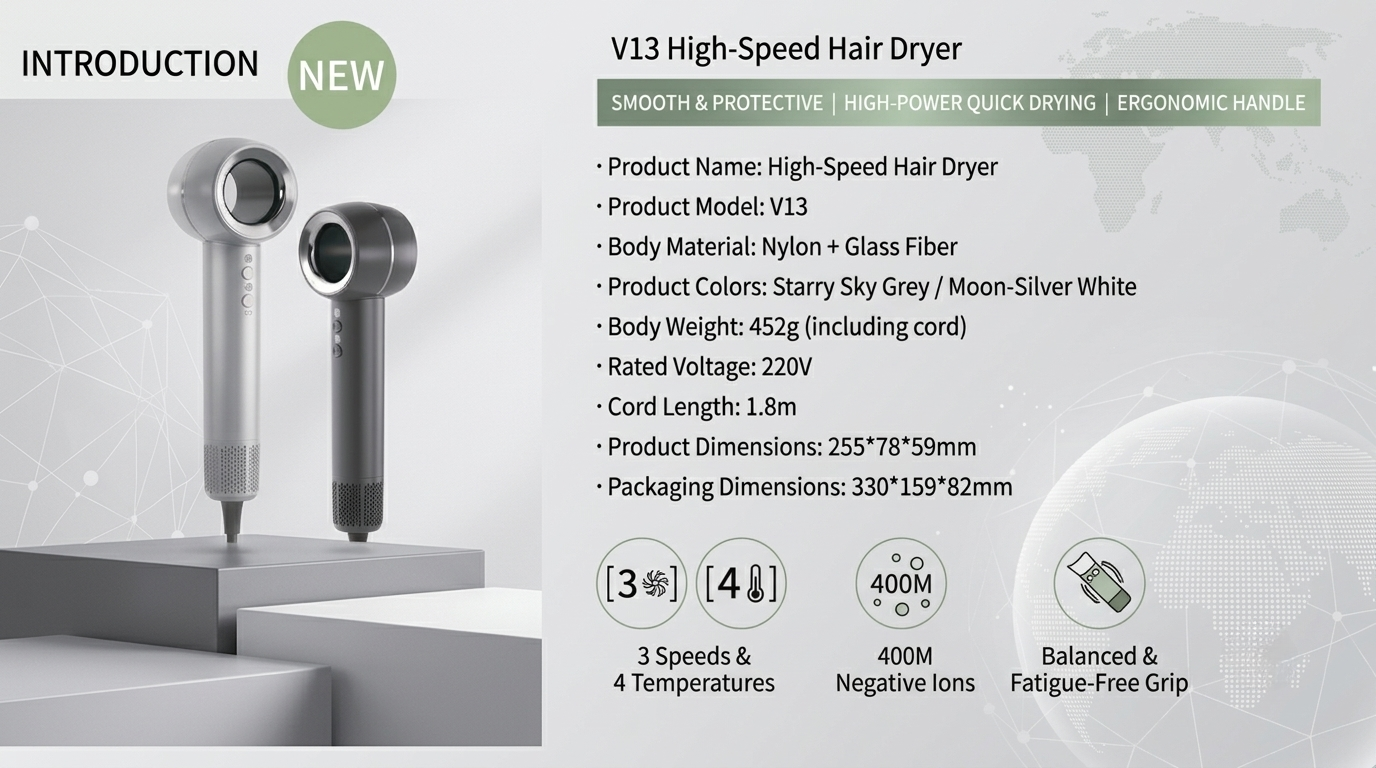 V13 High-Speed Hair Dryer product image