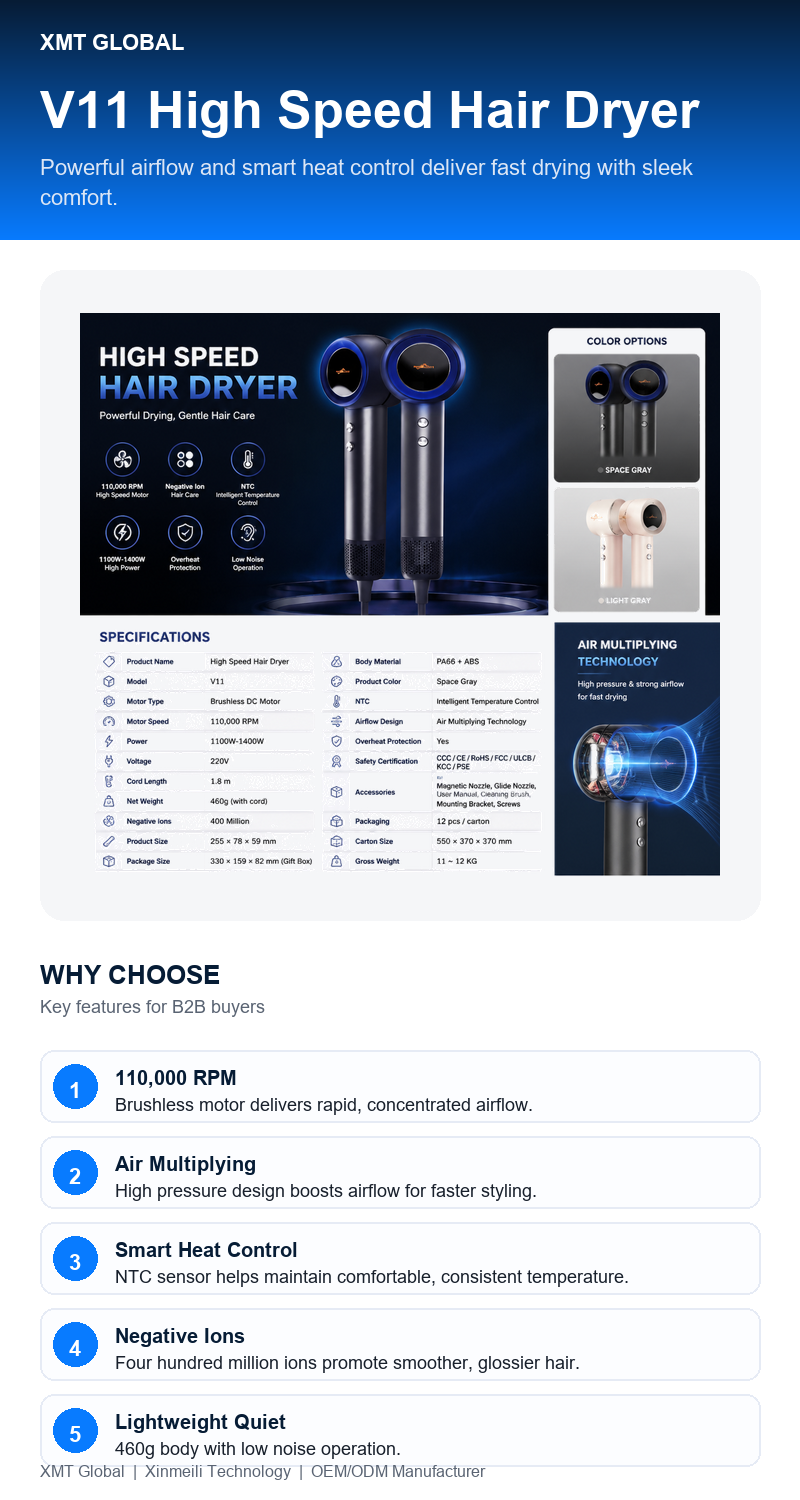 V11 High Speed Hair Dryer